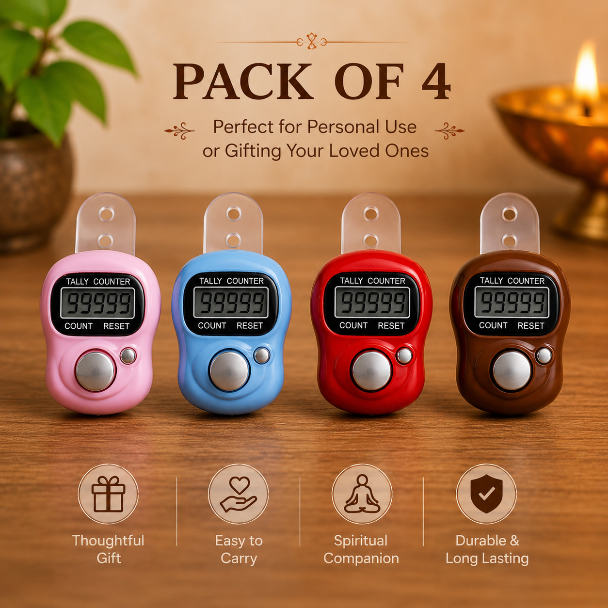 Sukhaum™ Digital Jaap Counter Ring (BUY 2 GET 2 FREE)