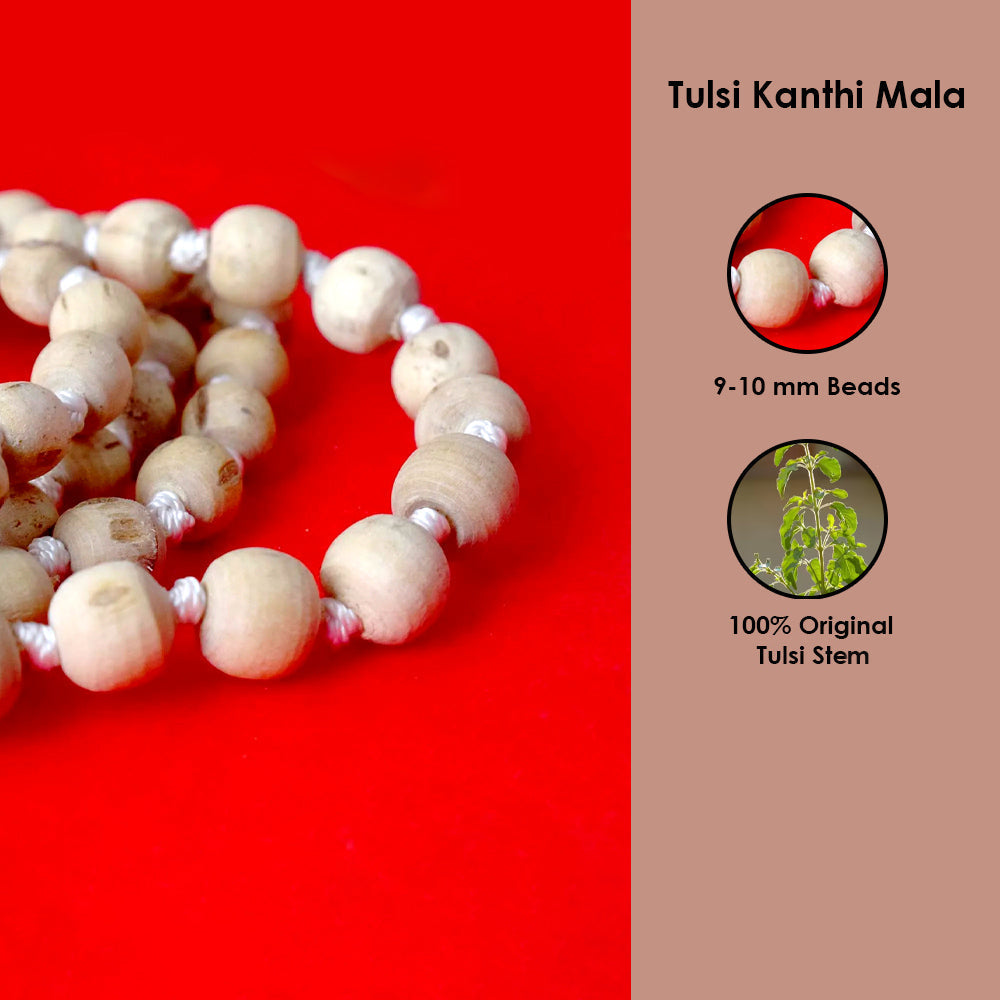 100% Original Tulsi Kanthi Jap Mala (9-10mm)