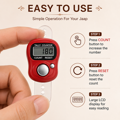 Sukhaum™ Digital Jaap Counter Ring (BUY 2 GET 2 FREE)