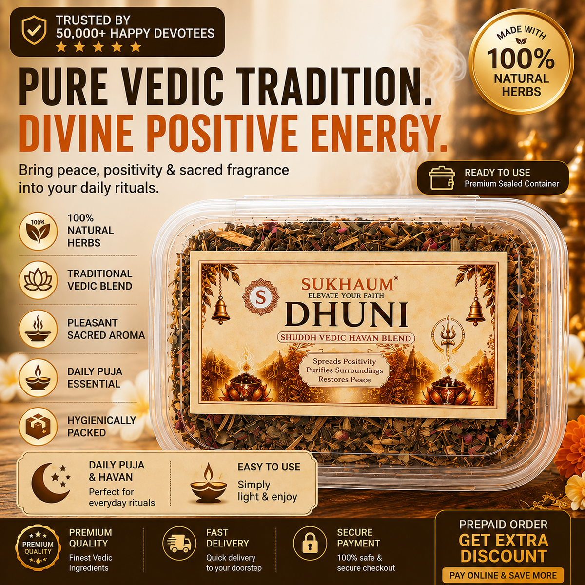 Sukhaum™ Dhuni – Shuddh Vedic Havan Blend