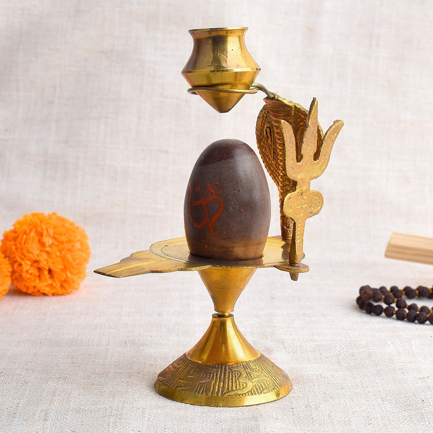 6 Inch Narmadeshwar Shiva Lingam