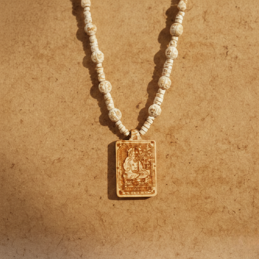 Shri Hanuman Locket Original Tulsi Mala