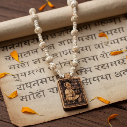 Shri Hanuman Locket Original Tulsi Mala