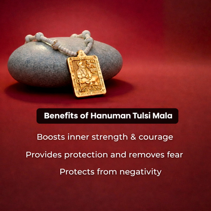 Shri Hanuman Locket Original Tulsi Mala