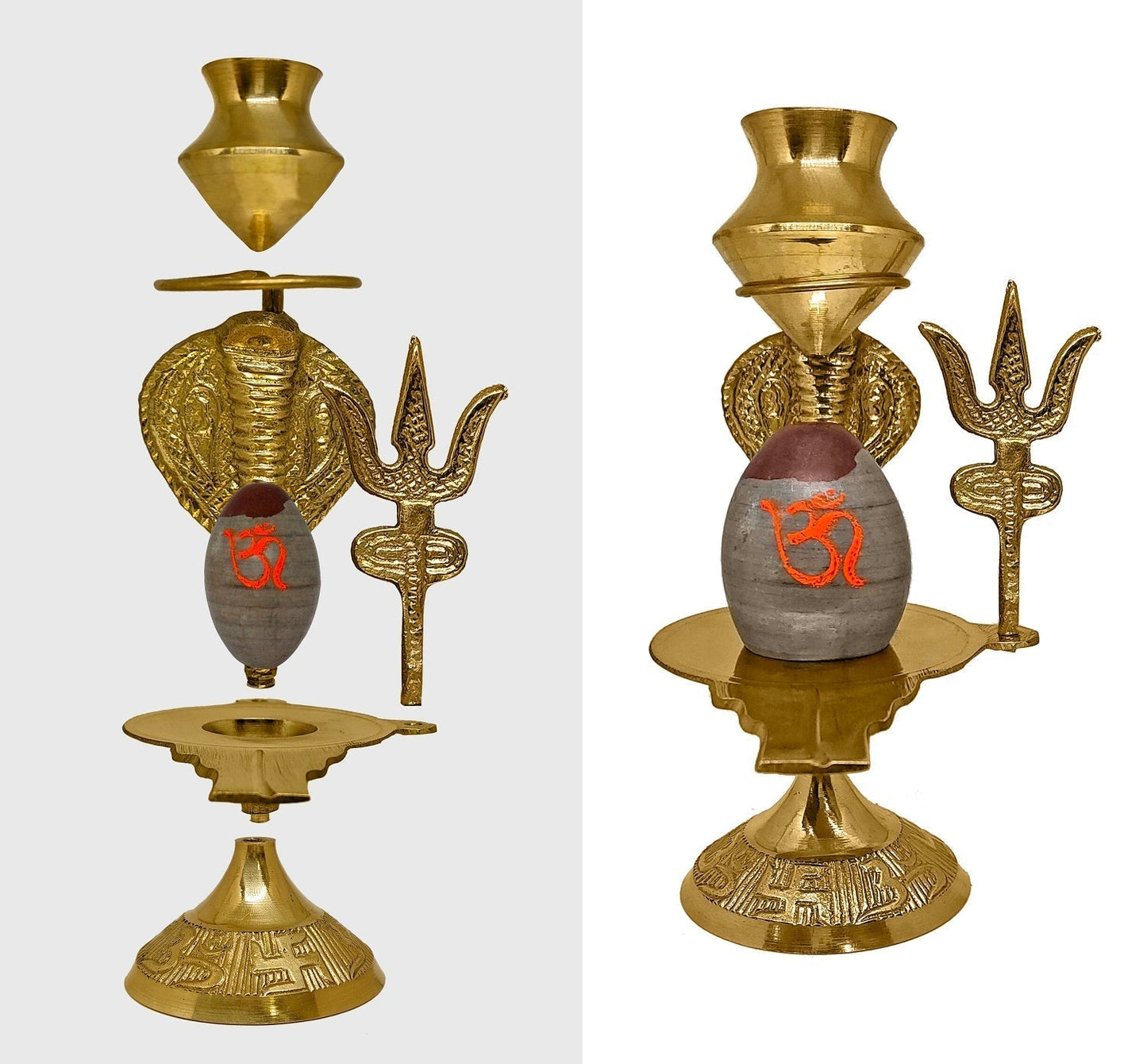 6 Inch Narmadeshwar Shiva Lingam