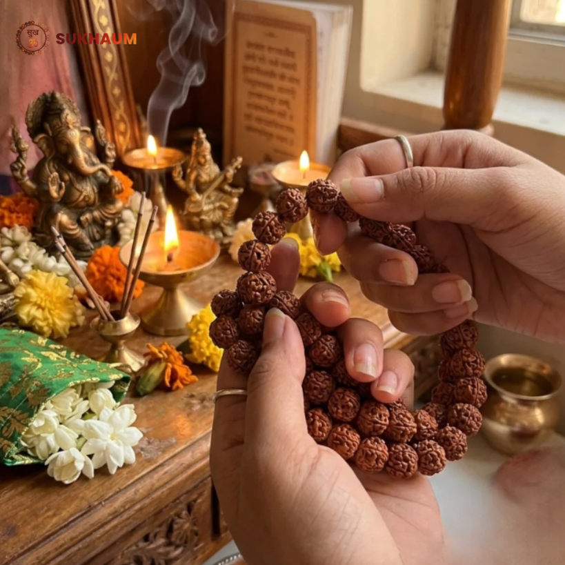 5 Mukhi Special Kantha Rudraksha Mala