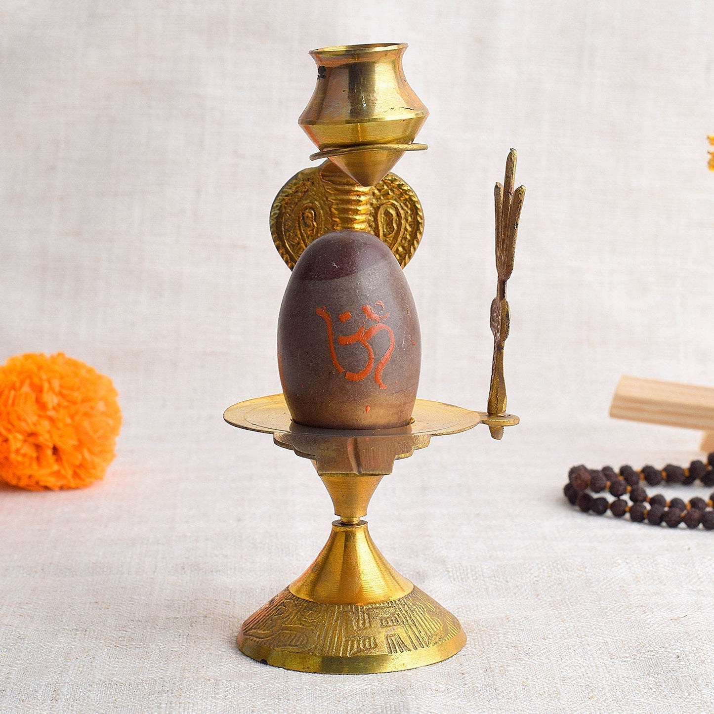 6 Inch Narmadeshwar Shiva Lingam